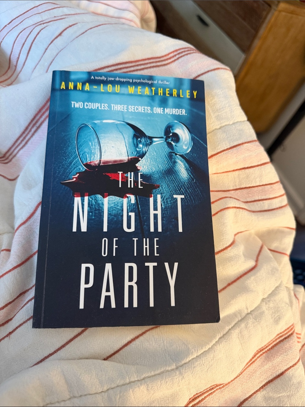 THE NIGHT OF THE PARTY by - Black/Blue Paperback Novel